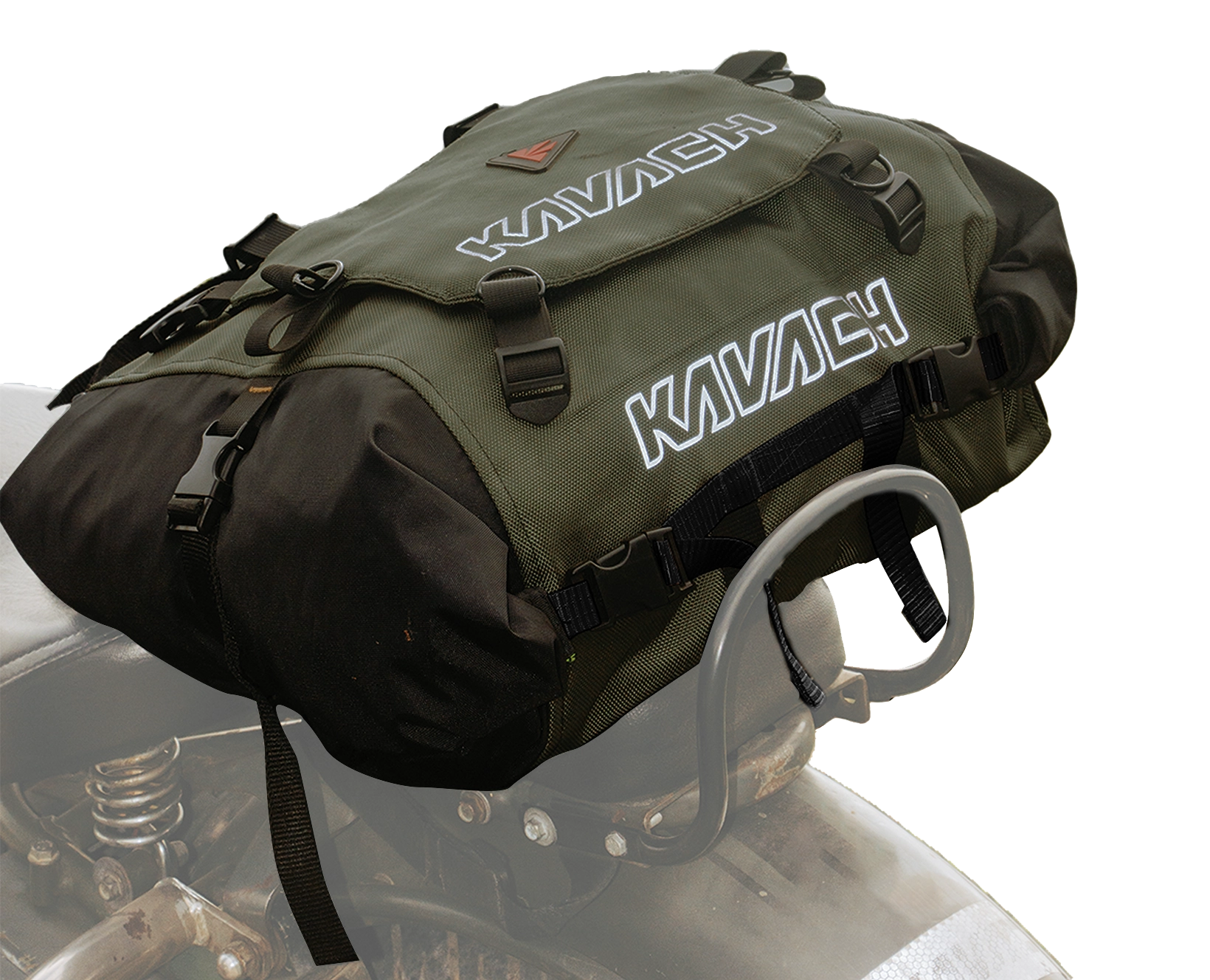 Kavach Tail Bag- Waterproof Roll-Top Motorcycle Saddlebag with Quick-Release Buckle – Universal Fit Convertible Pannier