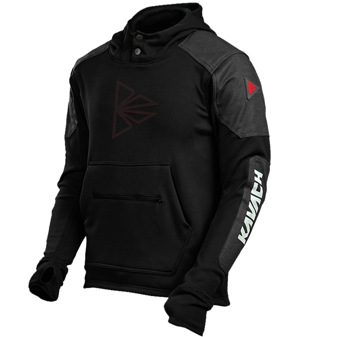 Kavach Protective Riding Hoodie with Armor Ready Pockets – Heavy Canvas reinforcement
